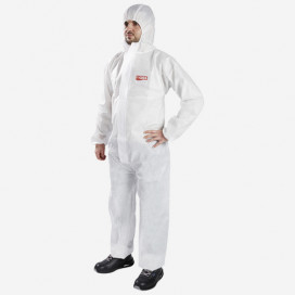 Combinaison en polypropylène SMS antistatique blanc - taille L, GISS