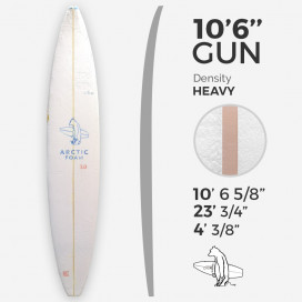 ARCTIC Foam 10'5'' Gun - Blue density - 1/2'' Bass