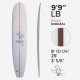 9'9'' L Longboard, Green density - 5/8'' Red Cedar, ARCTIC FOAM