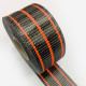 Bande de renfort hybride fibre de verre et carbone - fils rouge fluo, largeur 65mm