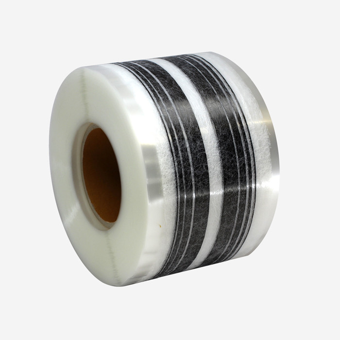 Web fused 8 Gradient strands 3K carbon, 83mm reinforcement tape