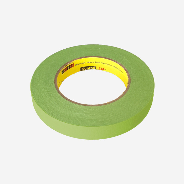 3M Performance Masking Green Tape 233+ : Largeur - 3/4" (18mm)