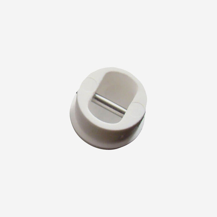 Plug de leash blanc - Ø21mm - barre métal