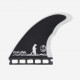 Captain Fin co. single tab thruster fins Dylan Gravezilla black