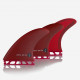 Captain Fin co. single tab thruster fins Chippa New Bones burgundy