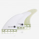 Captain Fin co. single tab thruster fins Chippa New Bones white