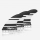 Captain Fin co. single tab thruster fins Timmy Patterson black/white