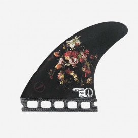 Quillas tri-fins single tab Captain Fin co Dion Agius Flower black