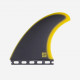 Captain Fin co. single tab thruster fins Chemistry black/yellow - M size