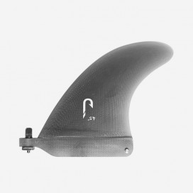 7.0" longboard single fin - Smoke tint fiberglass