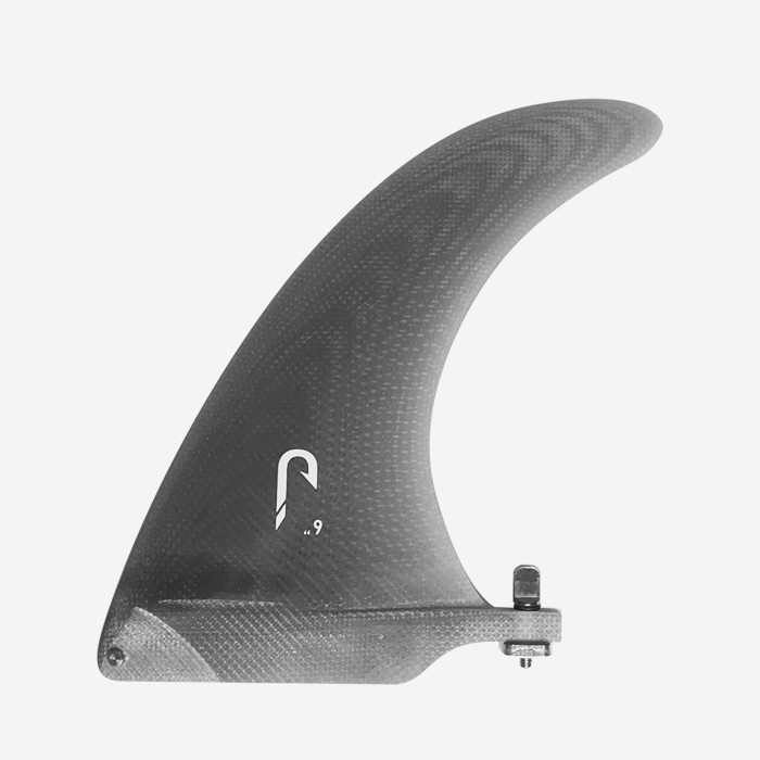 7.0" longboard single fin - Smoke tint fiberglass