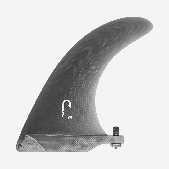 7.0" longboard single fin - Smoke tint fiberglass