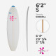 Pain de mousse PU 6'2'' shortboard, HURACAN Foam