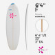 Pain de mousse PU 6'4'' fish, HURACAN Foam