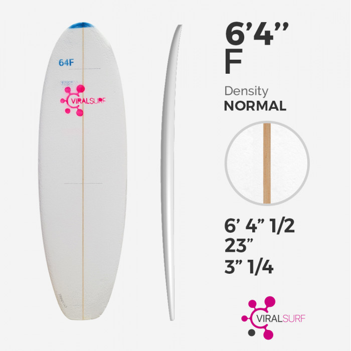 Pain de mousse PU 6'4'' fish, HURACAN Foam