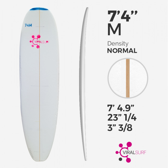 7'4'' Mini Malibu, HURACAN Foam