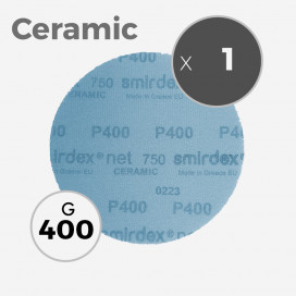 Disque abrasif net 750 ceramic - diamètre 150mm - grain 400, SMIRDEX