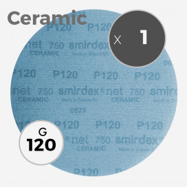 Disque abrasif net 750 ceramic - diamètre 200mm - grain 120, SMIRDEX