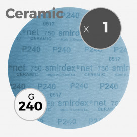 Disque abrasif net 750 ceramic - diamètre 200mm - grain 240, SMIRDEX