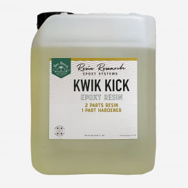 5.00 kg de résine époxy Kwick Kick clear, RESIN RESEARCH