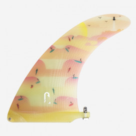 Dérive single longboard 9.0 - Fibre motif Phare, VIRAL SURF