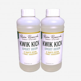 2.00 kg de resina epoxi Kwick Kick clear, RESIN RESEARCH