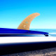 Quilla de longboard single 7.5 - Fibra clear