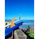 7.5 longboard single fin - Clear fiberglass