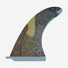 Captain Fin co. longboard fin Raked 8 black