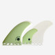 Dérives Twins Single Tab - CF Fiberglass Mist Green, CAPTAIN FIN CO