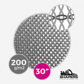 Tissu de fibre de verre Shapers - 6 oz - 200 gr/m2 - largeur 76,2 cm, SHAPERS