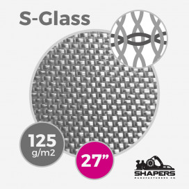 Tissu de fibre de verre S2-Glass Shapers - 4 oz - 125 gr/m - largeur 68,5 cm, SHAPERS