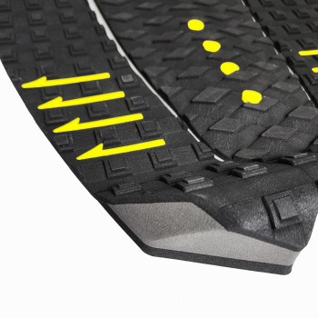 Grip surf - 3-pieces - Grom - Negro/Amarillo, JUST