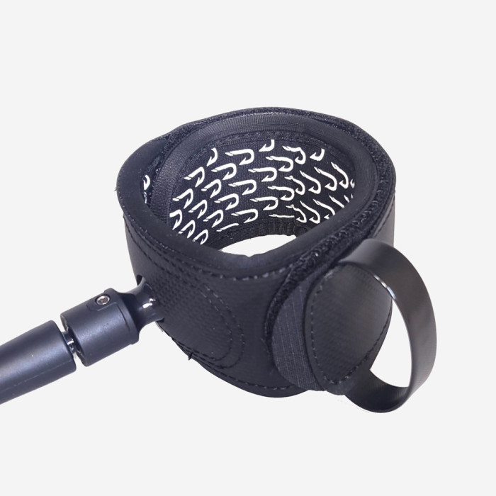 Leash surf Premium - Regular Knee 9'0'' x 7mm - Noir, JUST