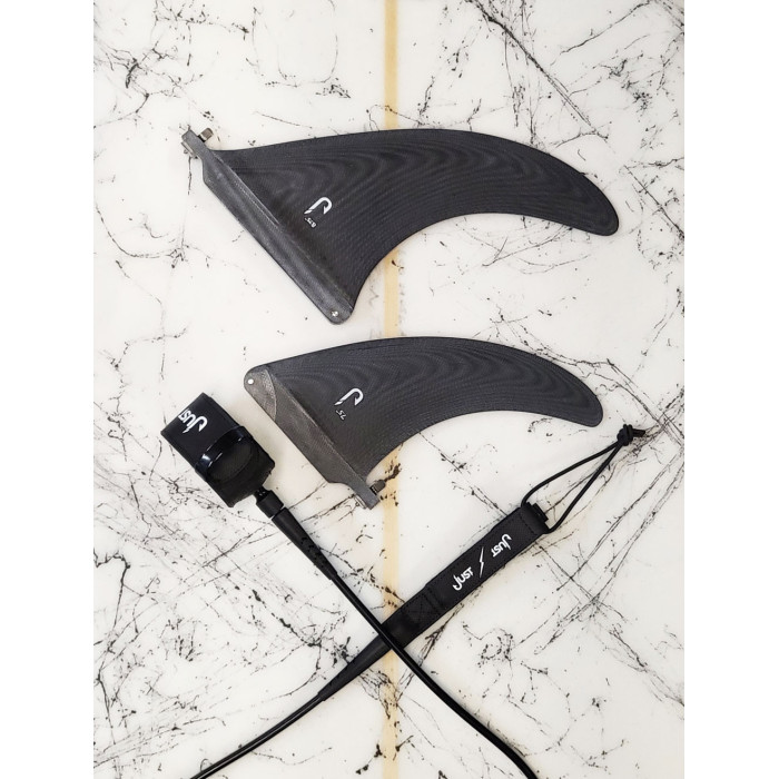 Leash surf Premium - Regular 8'0'' x 7mm - Noir, JUST