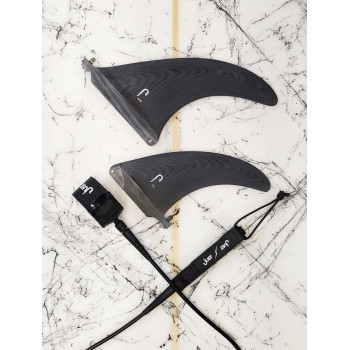 Leash surf Premium - Regular 7'0'' x 7mm - Noir, JUST