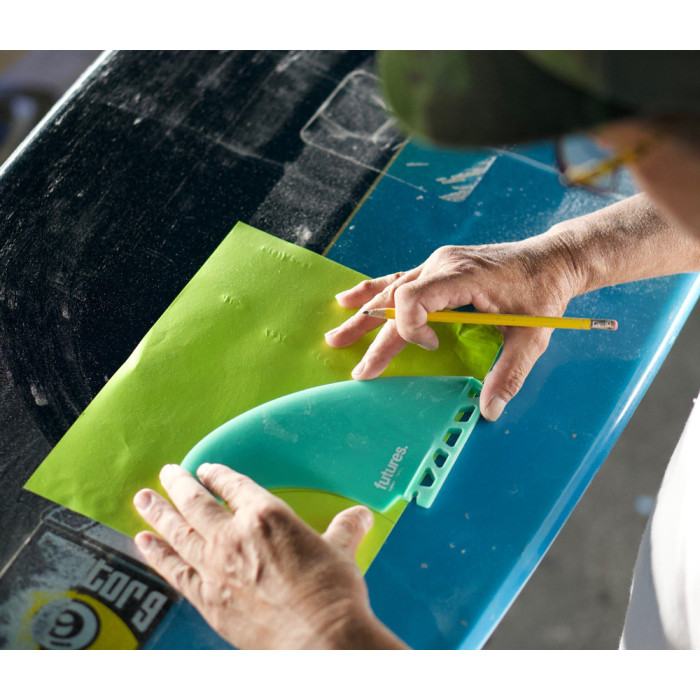 Quillas Twin - Timmy Patterson Fiberglass Teal, FUTURES.