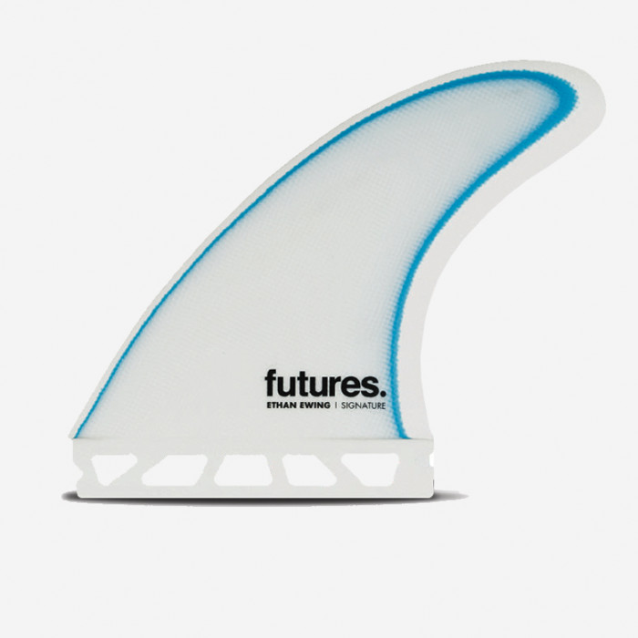 Dérives Thruster - Ethan Ewing Medium Control Series fiberglass White & Blue, FUTURES.