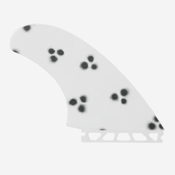 Twins fins - Peter Schroff Fiberglass Blaxk & White, CAPTAIN FIN CO