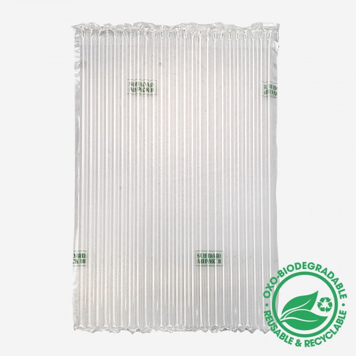 Inflatable air packaging for surfboards - Flat air sheet