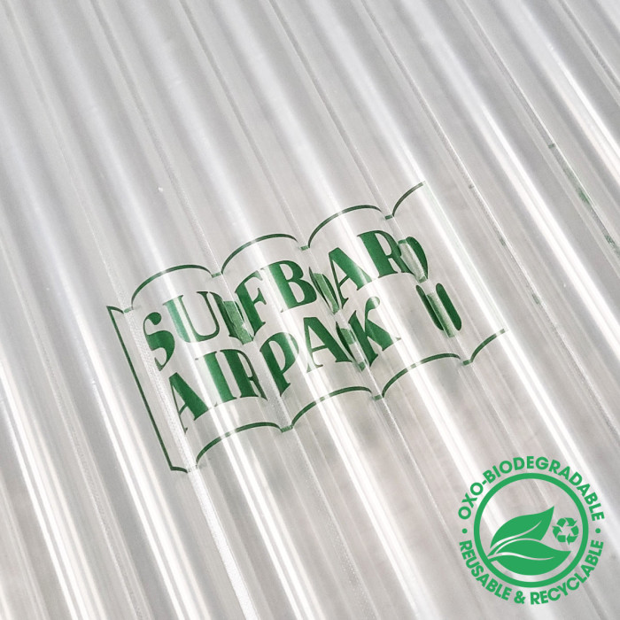 Inflatable air packaging for surfboards - Flat air sheet