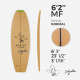 6'2'' MF Fish - BIO FOAM Green density, ARCTIC FOAM