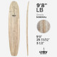 9'8'' Agave Blank - 9'8'' x 25.4'' x 4.3'' - midlenght, GROW BLANKS