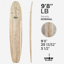 9'8'' Agave Blank - 9'8'' x 25.4'' x 4.3'' - midlenght, GROW BLANKS