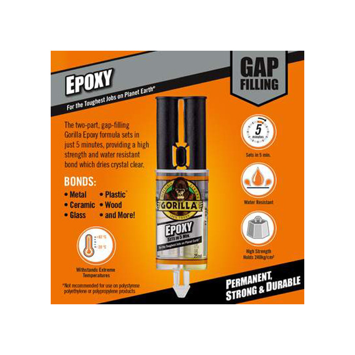 Gorilla Epoxy Glue for surfboard ding repair - 25ml, GORILLA GLUE