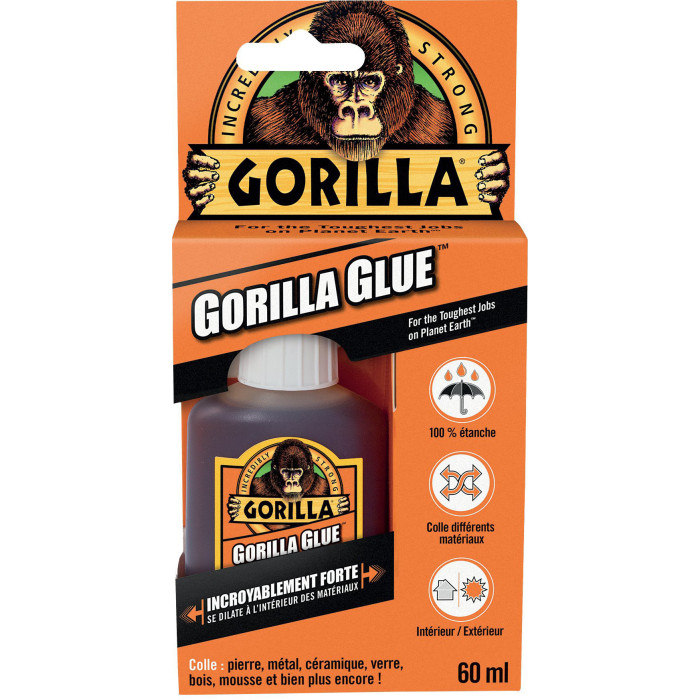 Gorilla Glue Original Waterproof PU adhesive for EVA/HDPE surface repair on soft surfboards - 60ml, GORILLA GLUE