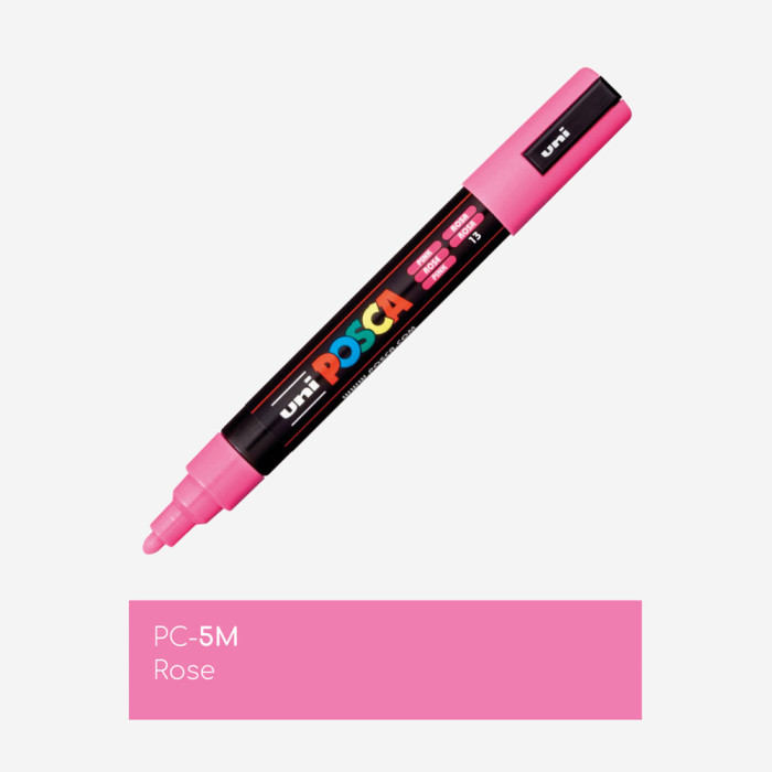 Marqueur couleur rose PC5M (pointe moyenne 2,5mm), POSCA