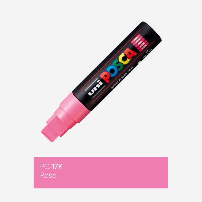 Marqueur couleur rose PC17K (pointe extra large 15mm), POSCA