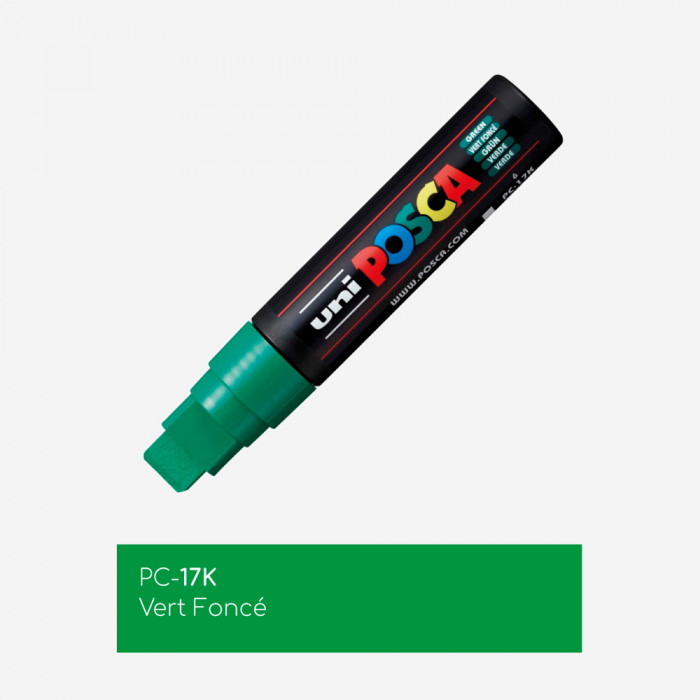 DARK GREEN POSCA PAINT MARKER PC17K (15mm extra broad tip)