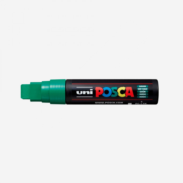 Marqueur couleur vert foncé PC17K (pointe extra large 15mm), POSCA